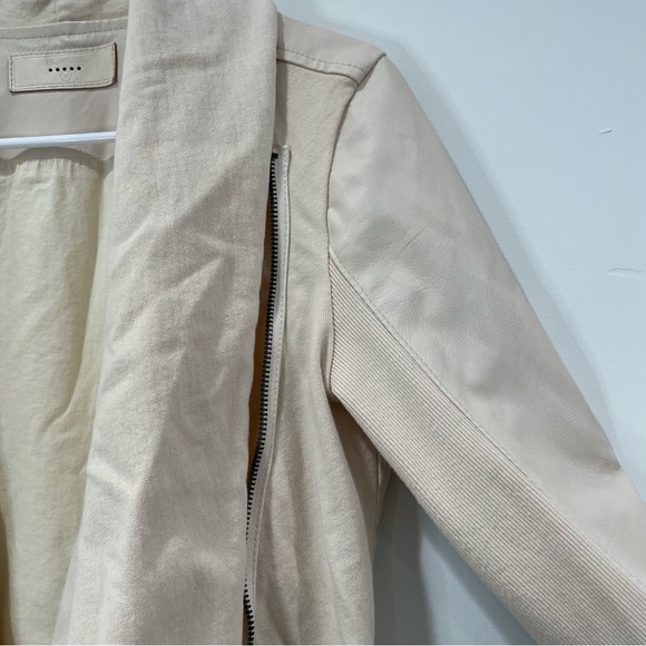 Blank NYC Draped Asymmetrical Zip Jacket in Vegan Leather - Picture 5 of 10